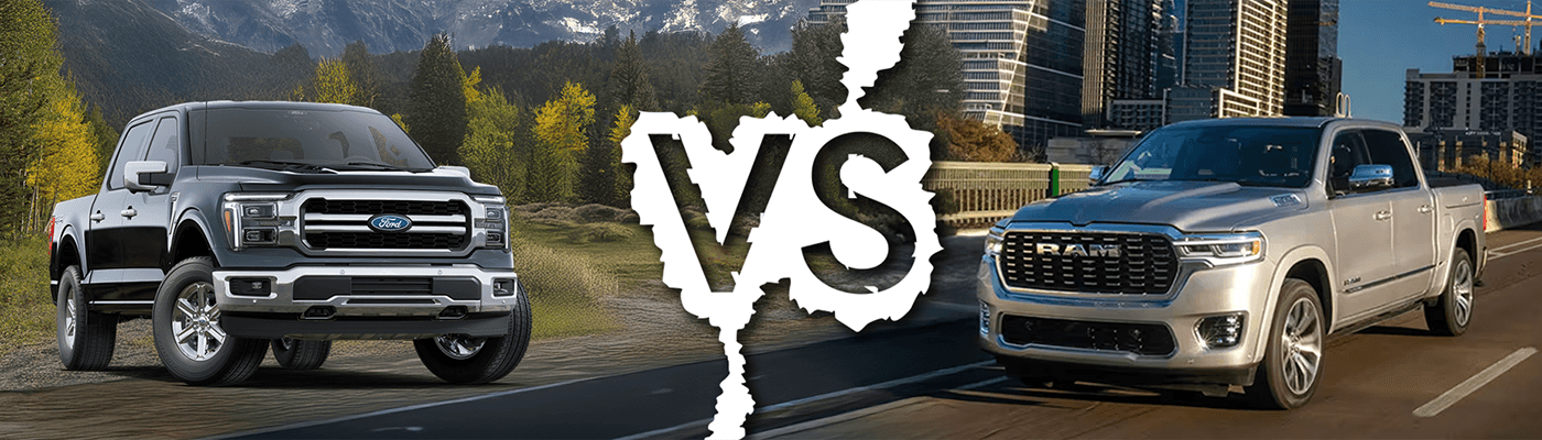2025 Ford F-150 and Ram 1500 comparison