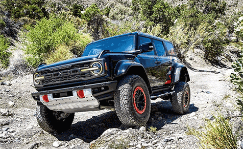 Ford Bronco on rocky terrain
