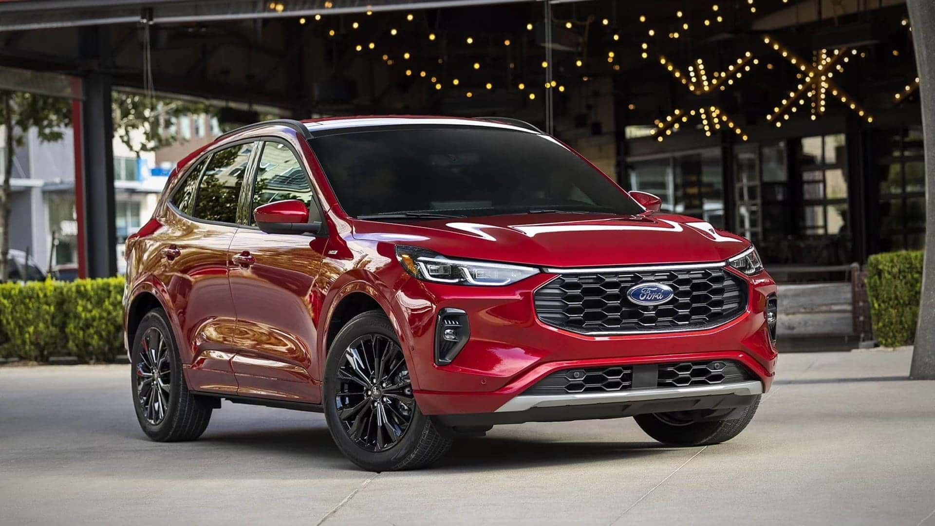 2025 red ford escape parked outside