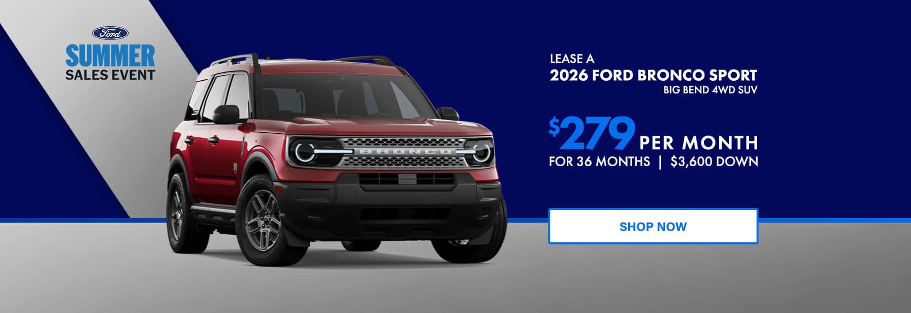Bronco Sport Offer