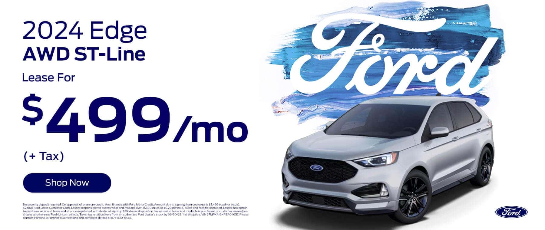 LEASE THE 2024 FORD EDGE AWD ST-LINE