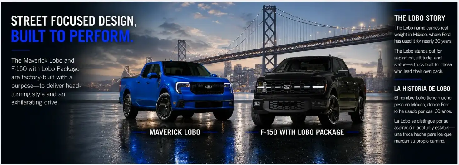 Ford Maverick Lobo & F-150 with Lobo Package