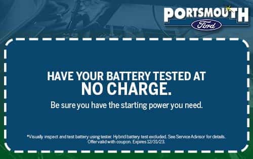 HAVE YOUR BATTERY TESTED AT NO CHARGE