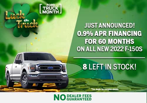 0.9% APR for 60 Months on New 2022 F-150