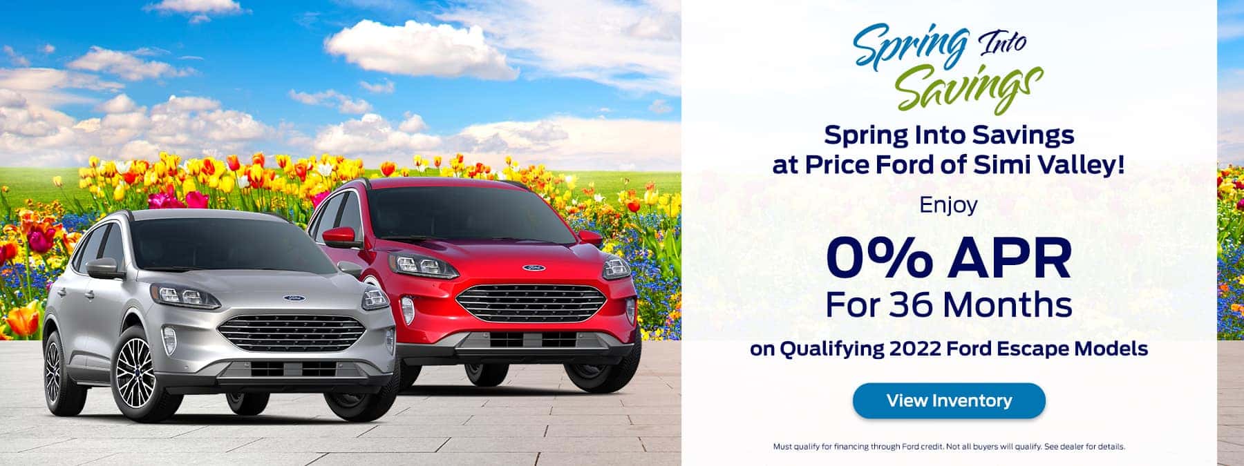 Enjoy 0% for 36mo on Qualifying 2022 Ford Escape Models