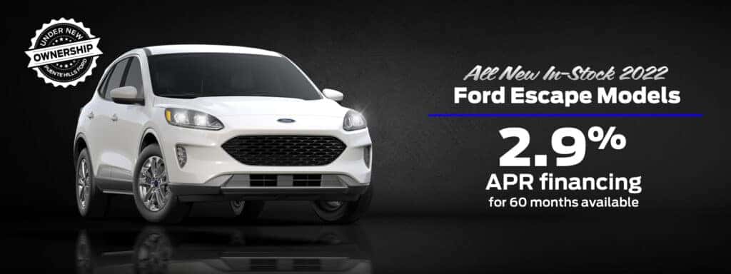 All New In-Stock 2022 Ford Escape Models