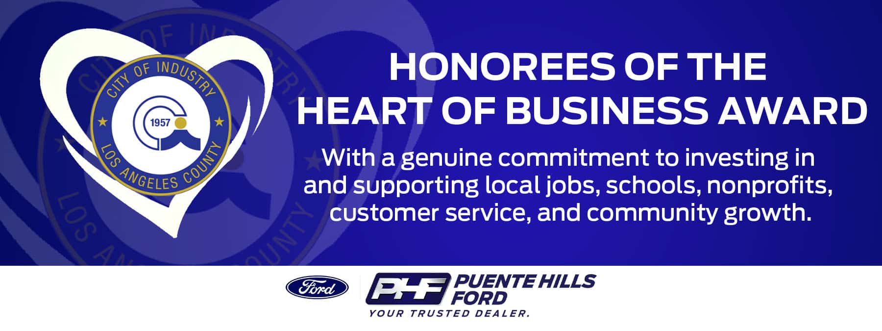 Puente Hills Ford Heart of the Business Award
