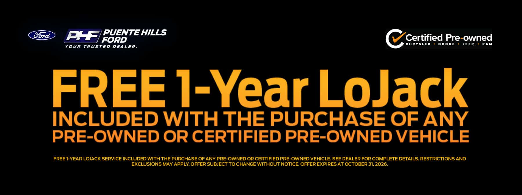 Puente-Hills-Ford—Oct-2026—Non-Model-Offers—Lo-Jack—Banner—1800×675