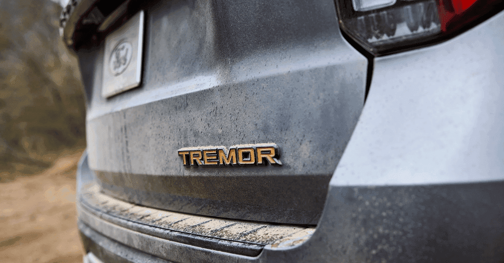 2026-Ford-Explorer-Tremor-SUV---rear bumper with tremor logo