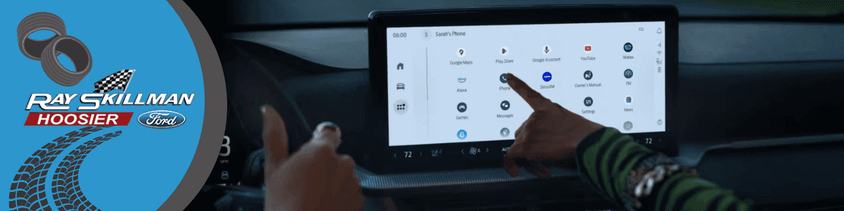 Ford Connectivity Package - banner image showing a finger tapping on a screen