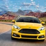 Yellow Ford Focus