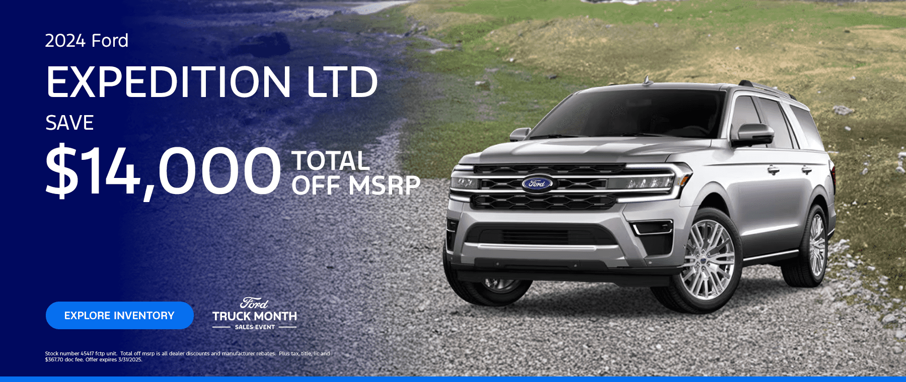 2024 Expedition L TD $14,000 off Total MSRP