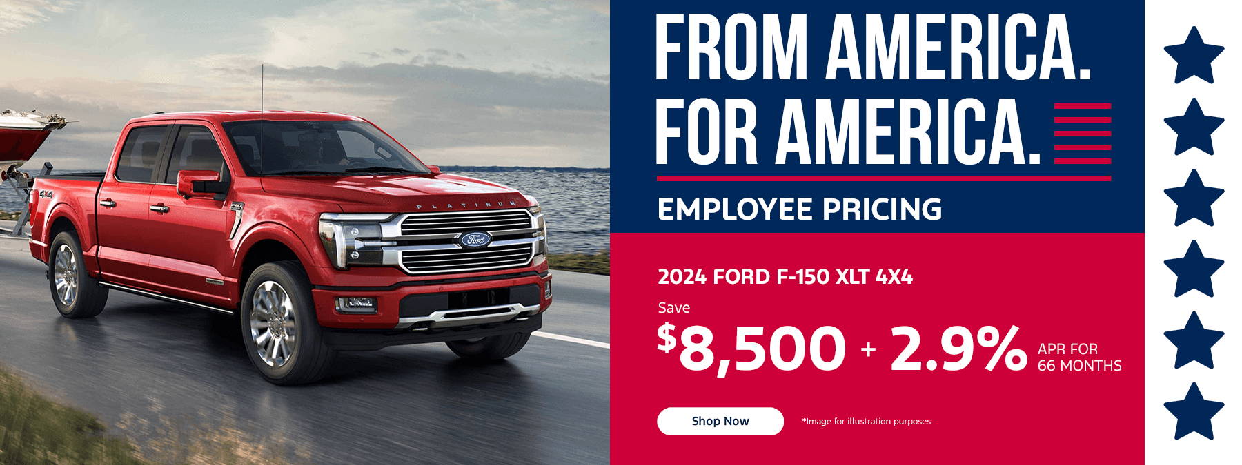 2024 FORD F-150 XLT 4X4 SAVE $8,500 + 2.9% APR FOR 66 MONTHS