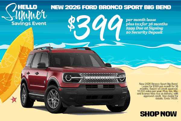 New 2026 Ford Bronco Sport Big Bend