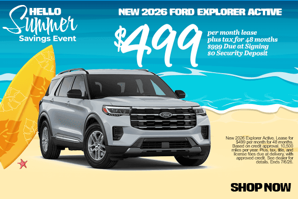 New 2026 Ford Explorer Active