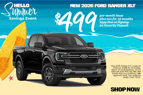 New 2026 Ford Ranger XLT