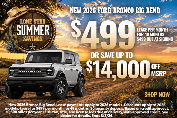 New 2026 Ford Bronco Big Bend