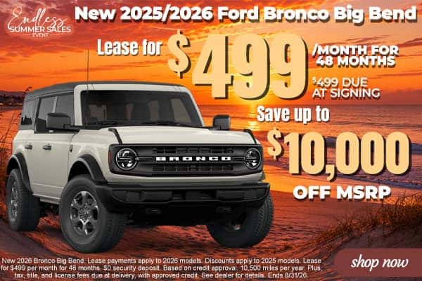 New 2026 Ford Bronco Big Bend