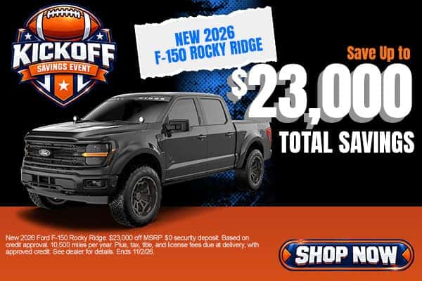 New 2026 Ford F-150 Rocky Ridge