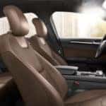 2020 Ford Fusion Interior cutaway showing seating dimensions