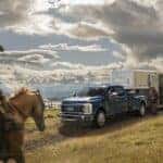 reliable ford F250 hauling a horse trailer