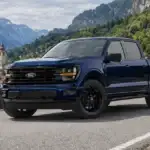 Blue-Ford-150-on-european-street