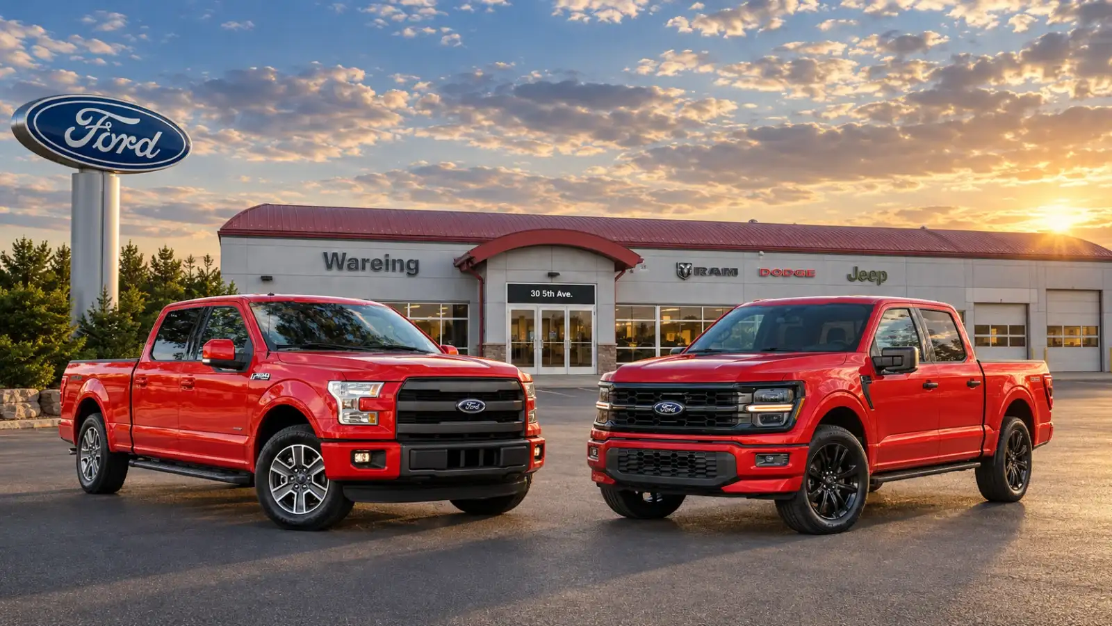 2015 and current-generation Ford F-150 trucks at Wareing Belle Fourche