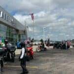 BHSU Jacket Ride Charitfy Fundraiser Outside of Wareing Sturgis Ford
