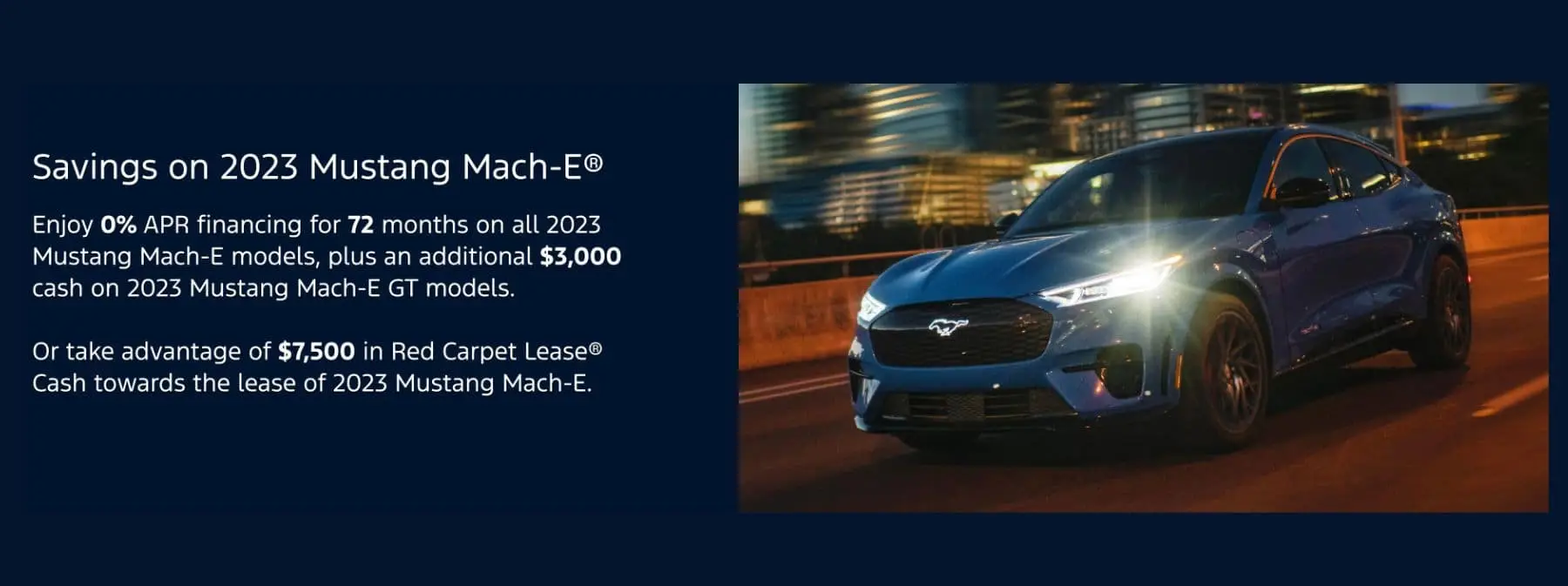 Mach E Incentives Feb through March 2024