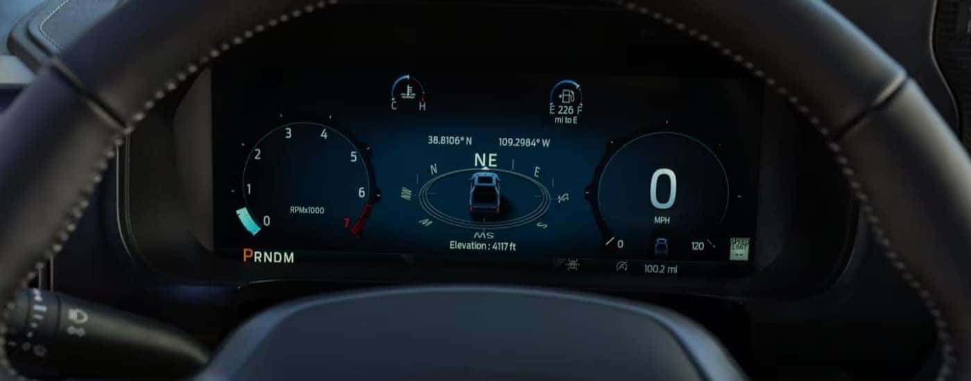 Digital screen in a 2024 Ford F-150