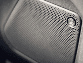 b o sound system bybang olufsen with 10 speakers