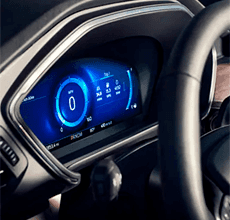 12 3-inch digital instrument cluster
