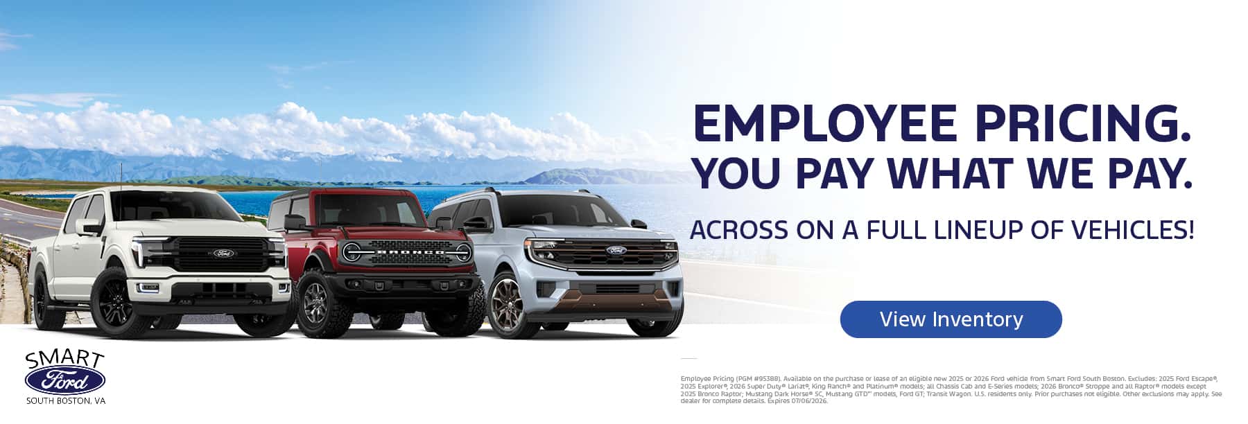 Employee Pricing. You Pay What We Pay.