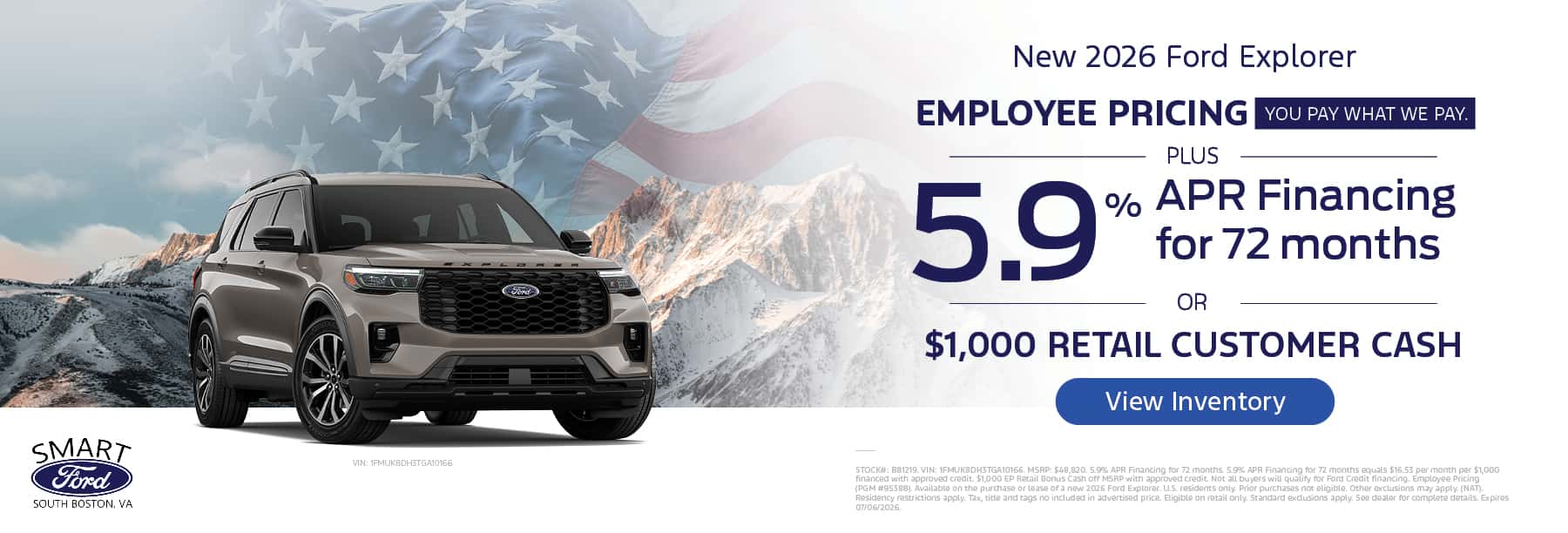 Get employee pricing and 5.95 APR on a new 2026 Ford Escape