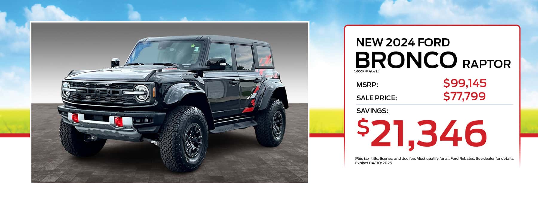 2024 Ford Bronco Offer | StateWide Ford