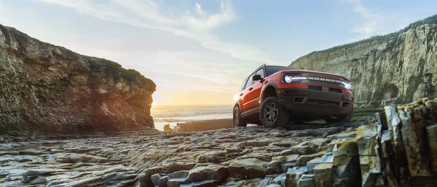 2025 Ford Bronco Exterior Driving On Rocky Shore