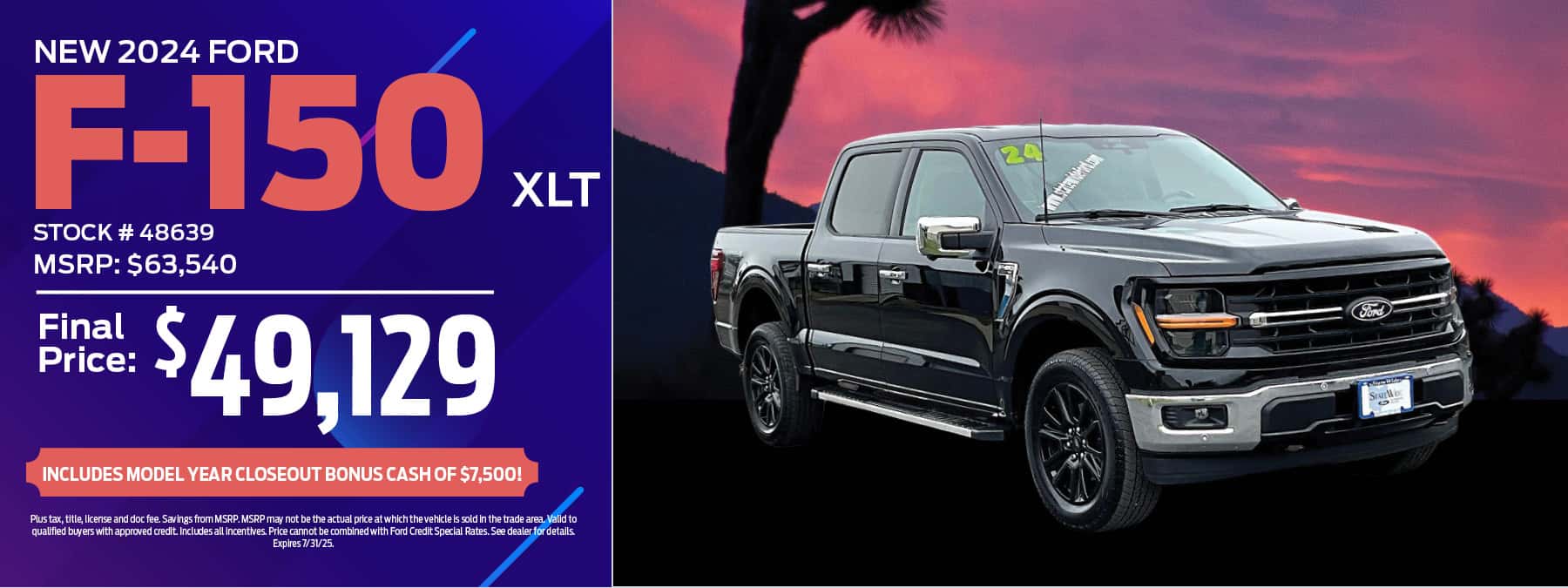 2024 Ford F-150 Offer | StateWide Ford