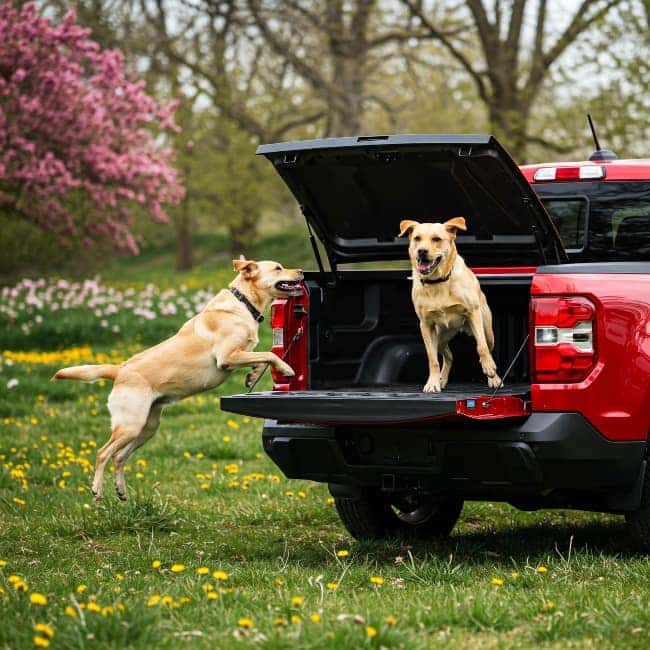 Dogs in Ford Maverick 2022