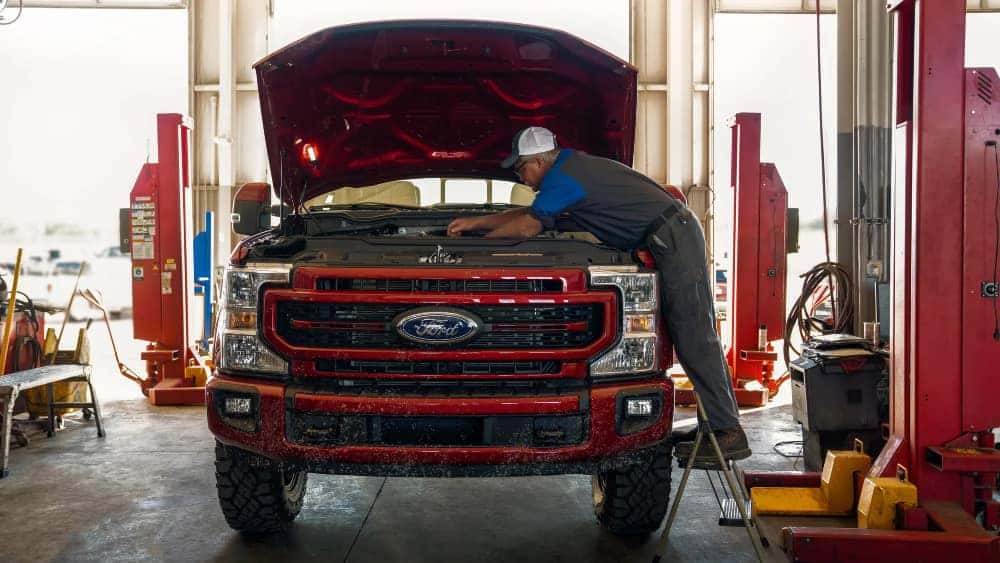 Rapid Red Metallic Ford Truck Maintenance 2025