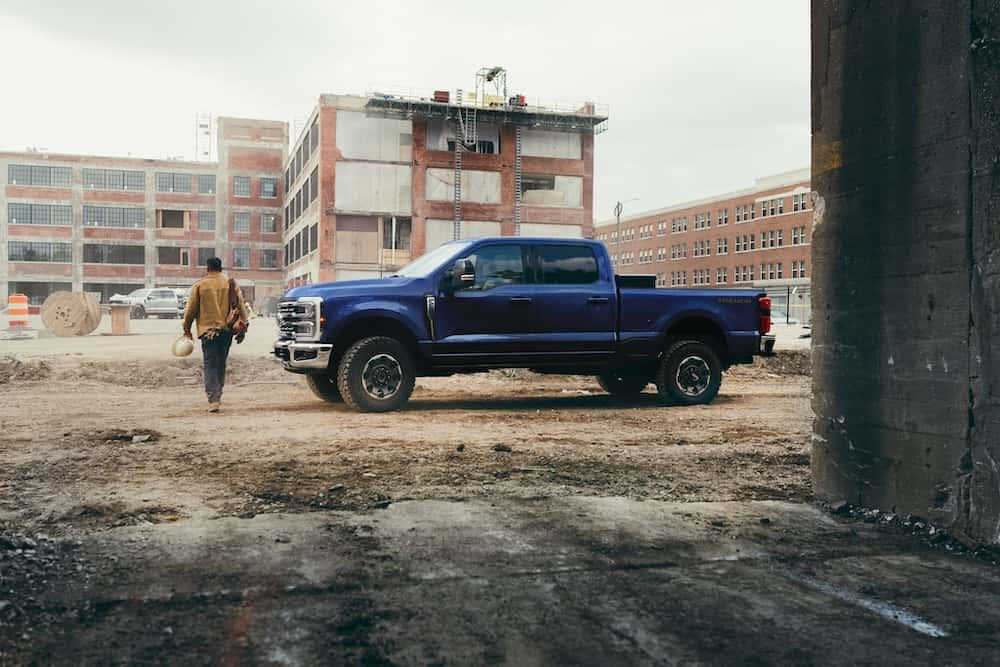 Blue 2026 Ford F-250 Laramie Tremor