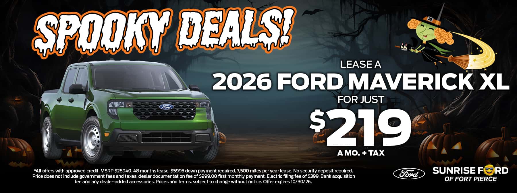 Sunrise Ford October Specials
