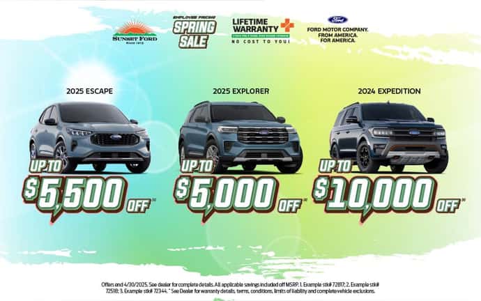 SUVs April Special