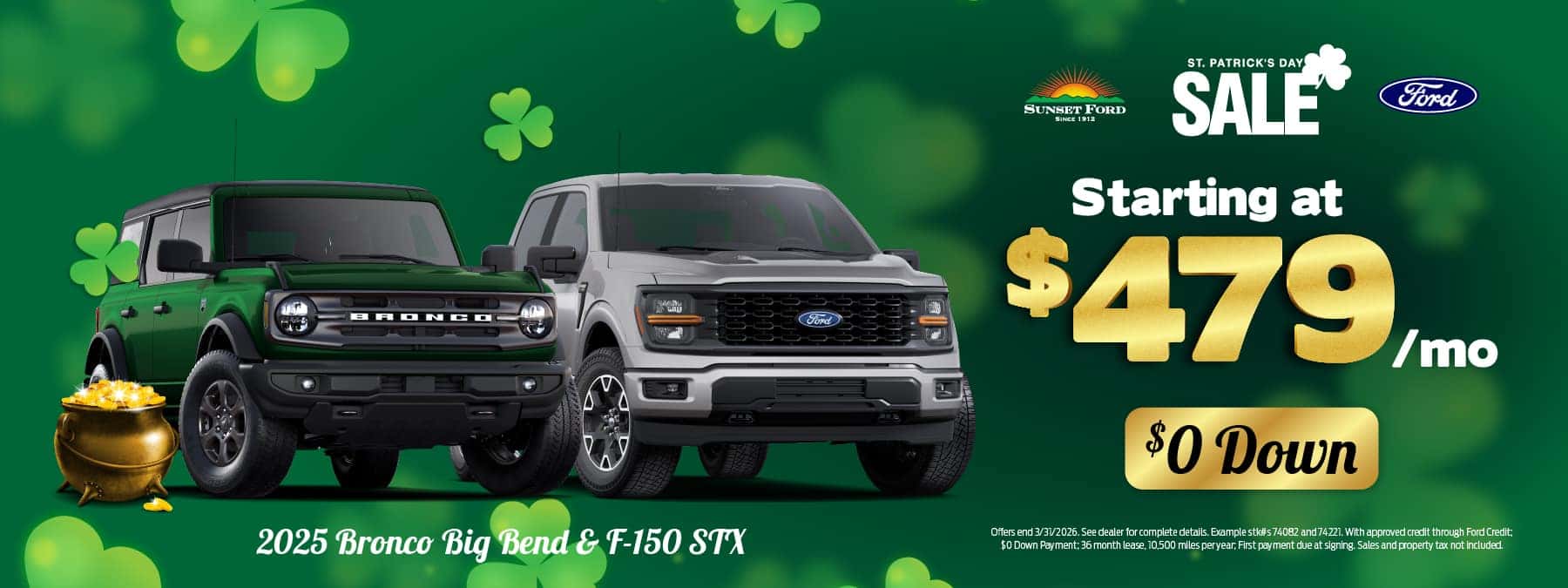 2025 Bronco and F-150 March offer