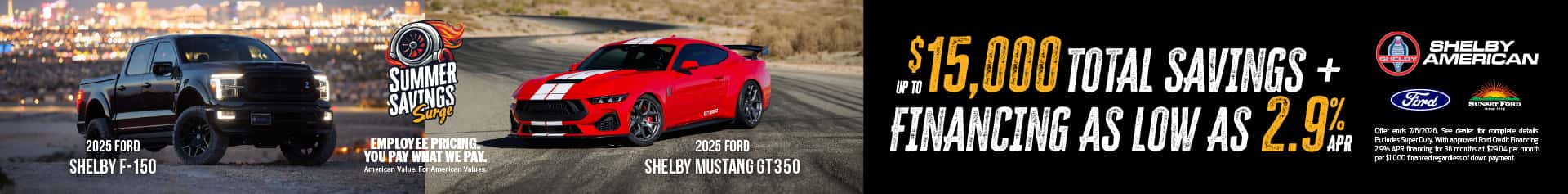 Shelby June 2026 offer