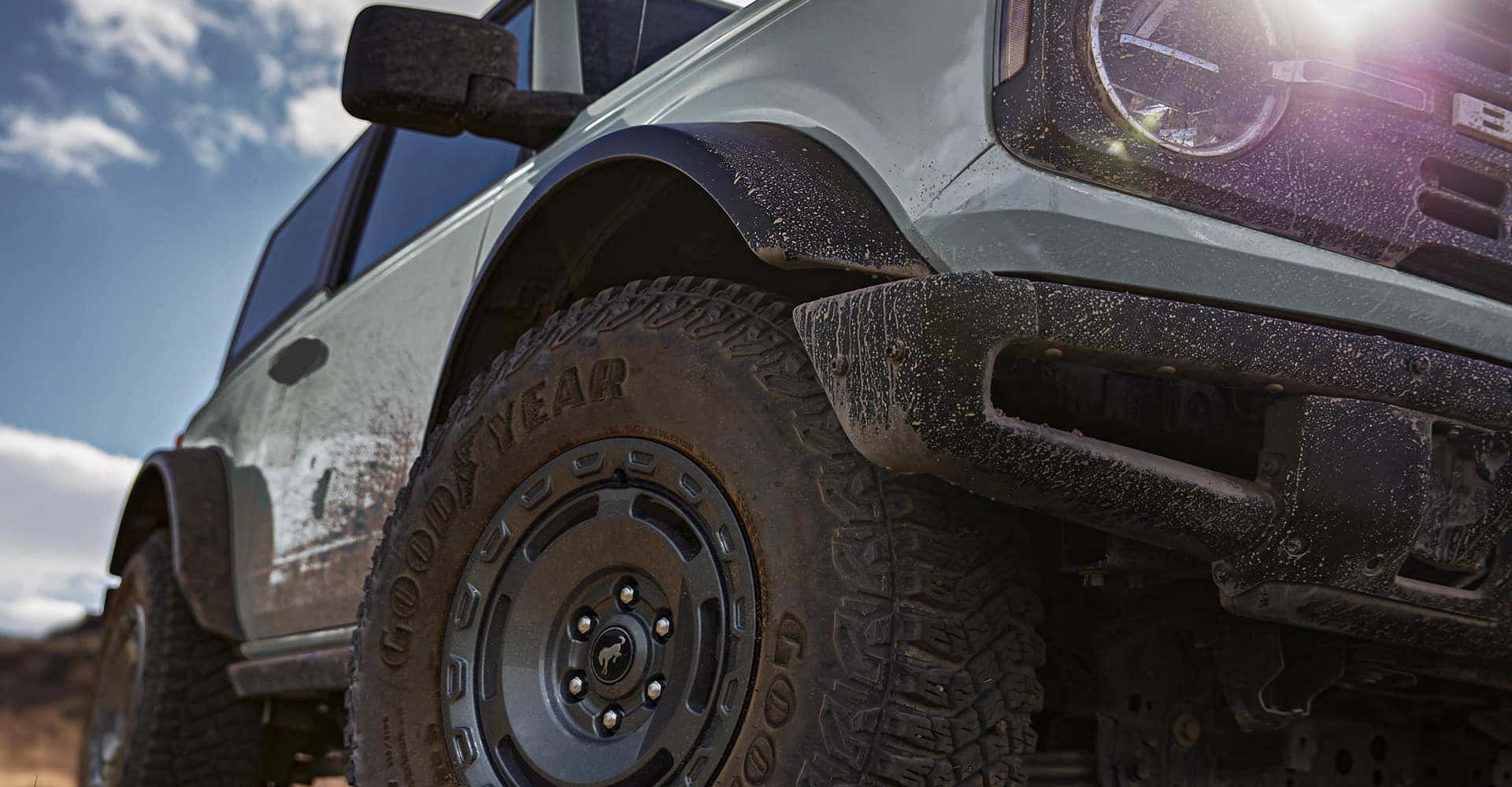 2025 Ford Bronco close up view of tires