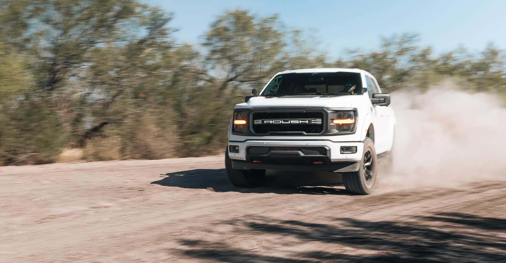 2025 Roush F 150 driving on dirt