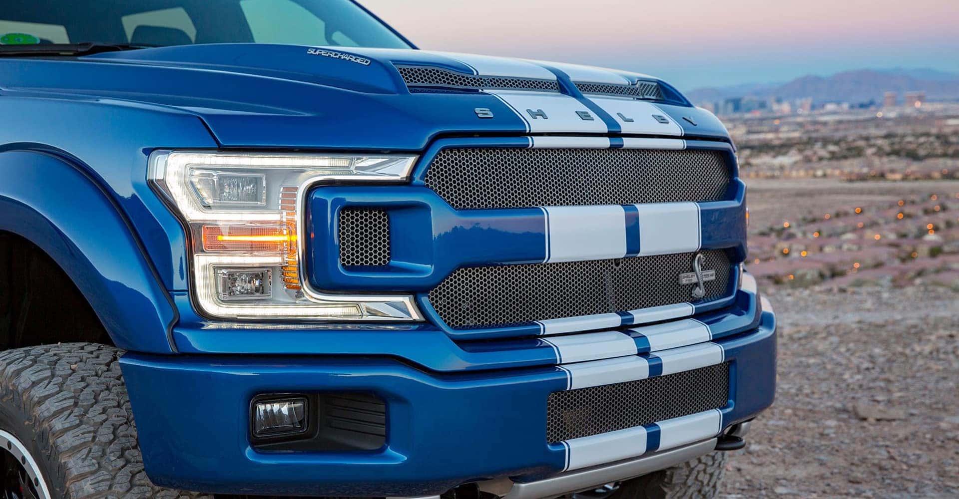 2025 Shelby F 150 close up of front grille