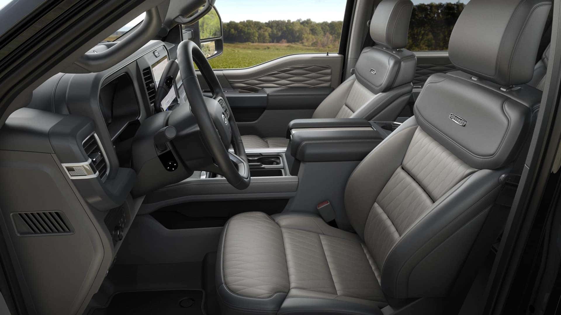 Gray Interior of 2026 Ford Super Duty