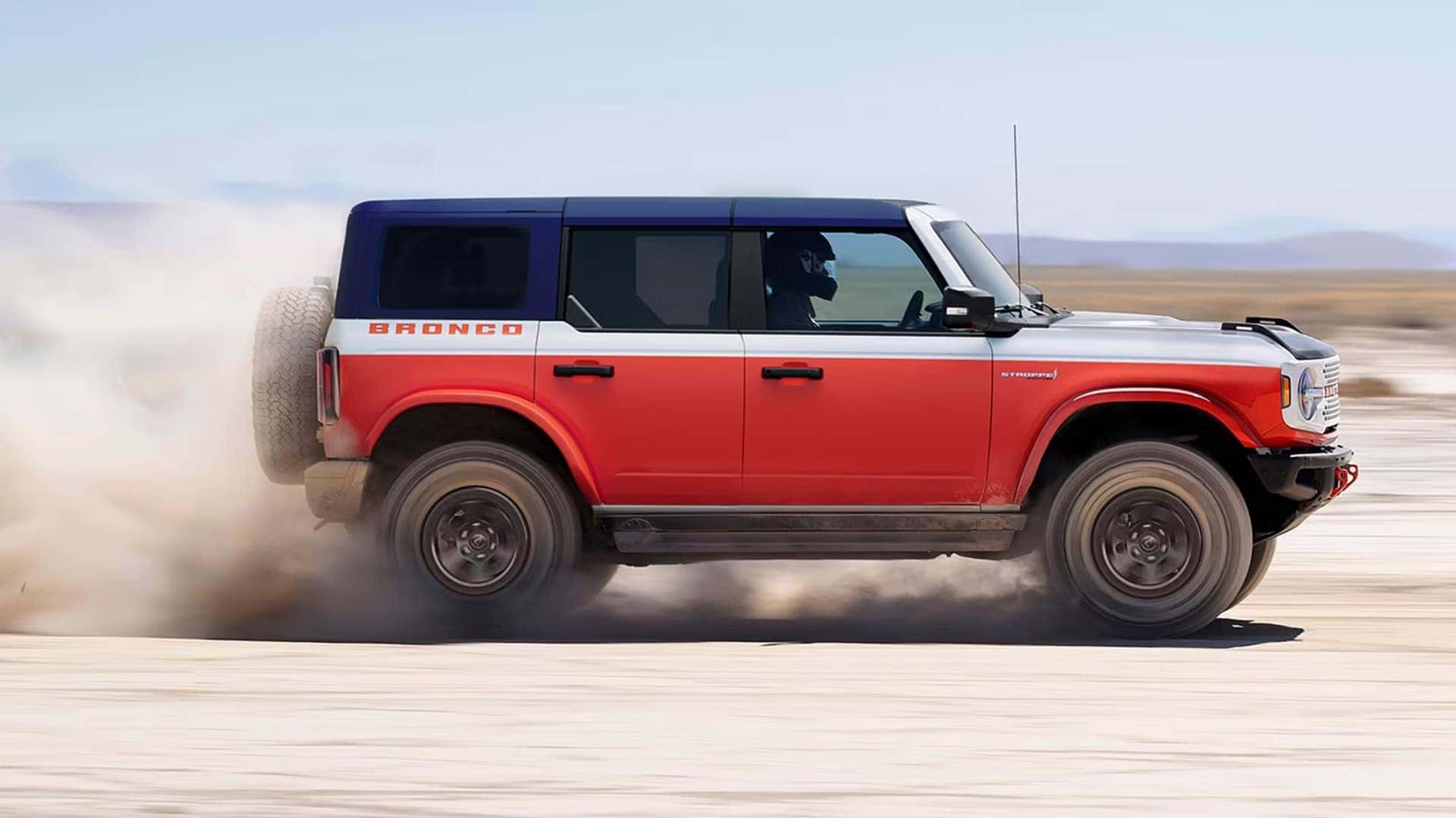 2026 Ford Bronco Sport zooming through desert