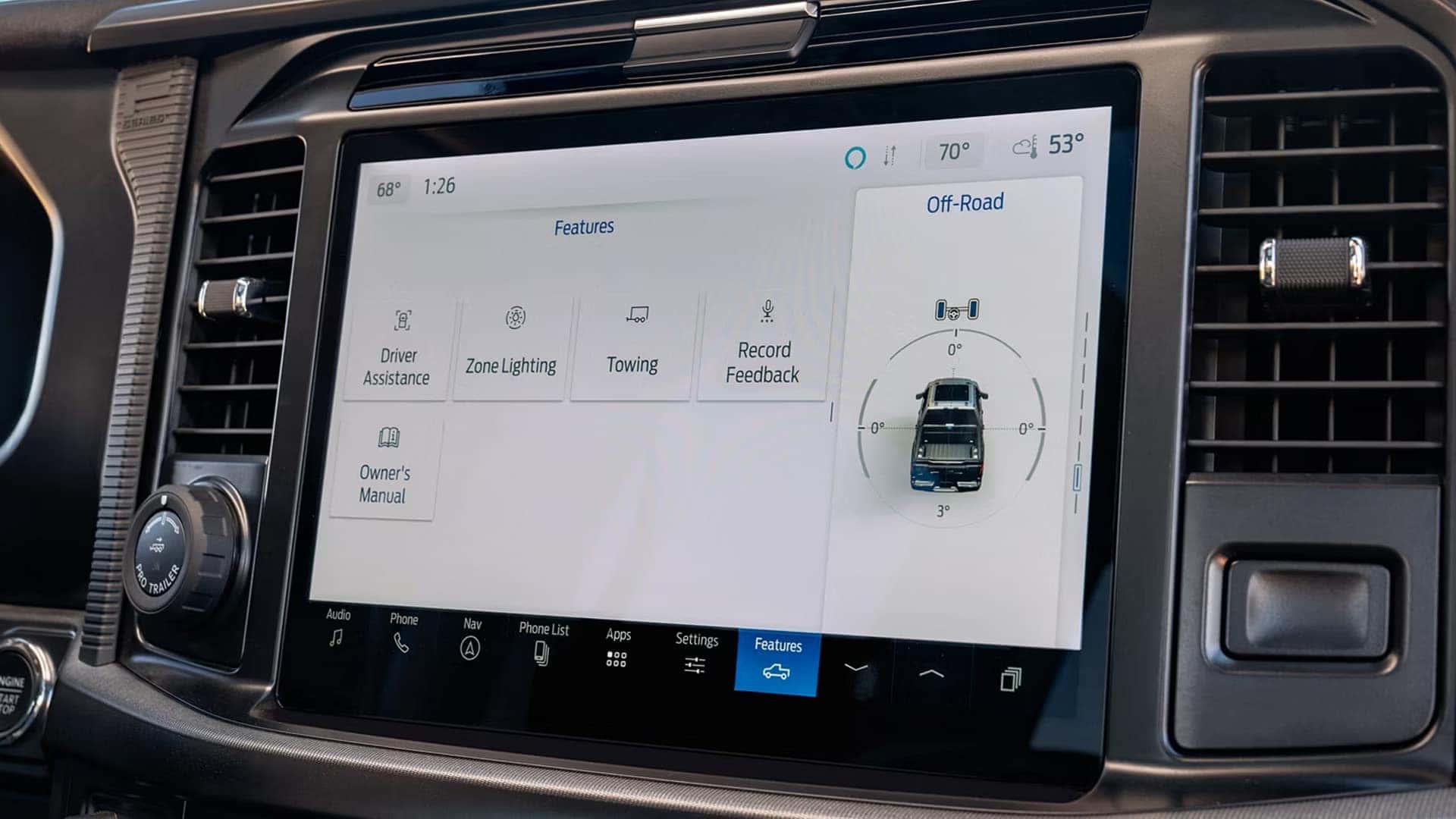 Driver assist screen on 2025 Ford F 150